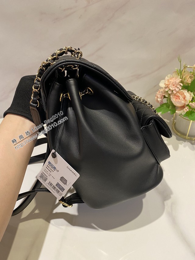 Chanel專櫃新款鏈條女包 香奈兒山羊皮21P超火爆duma背包 djc5816